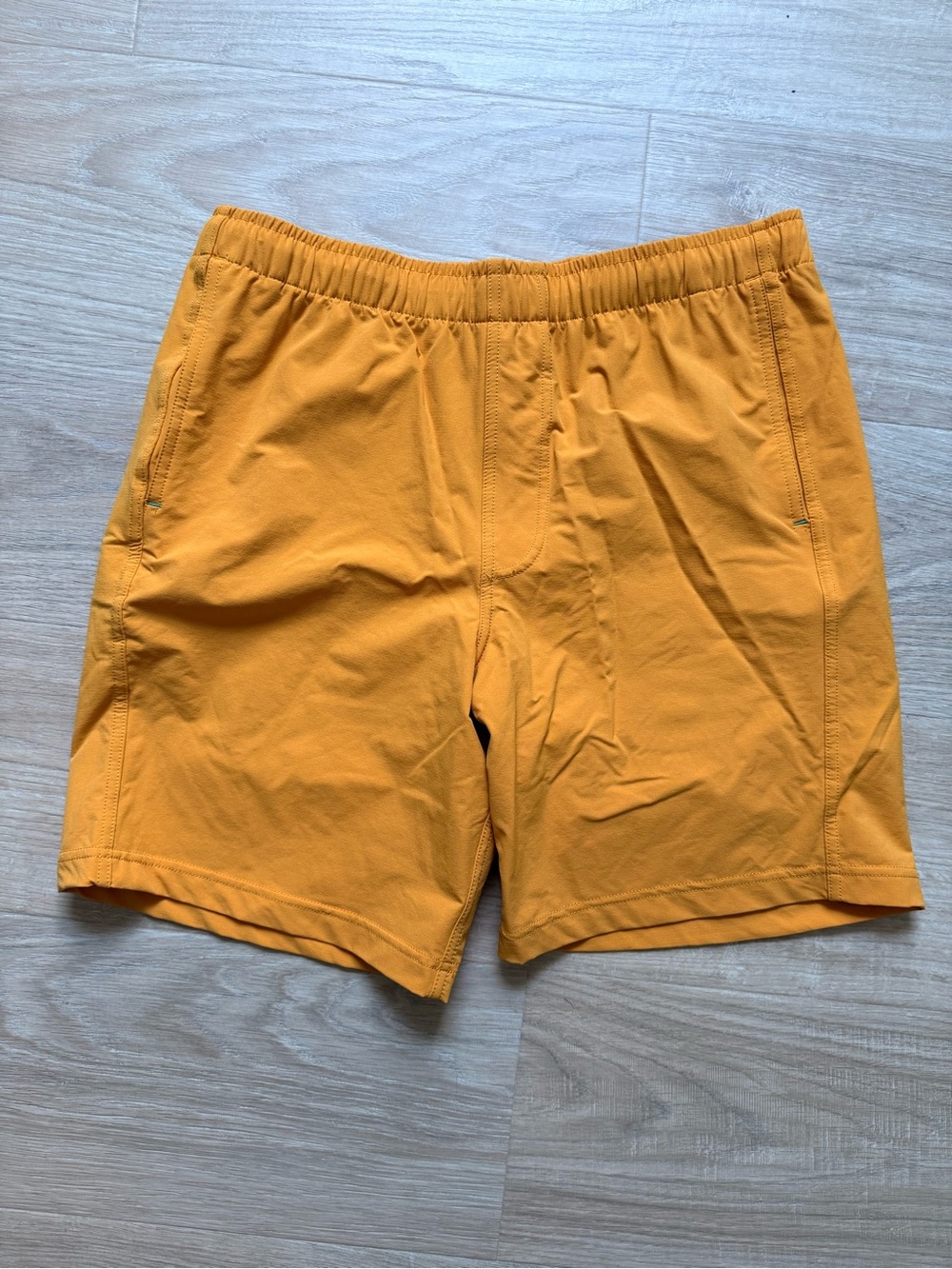 Myles Apparel Everyday Shorts in Mineral Yellow - Size M 8” Inseam